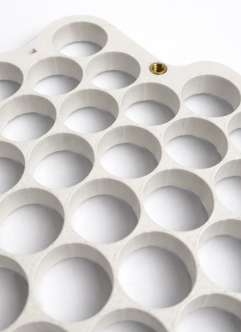 Držač ćelija akumulatora električnog romobila, 3D printan u materijalu ASA