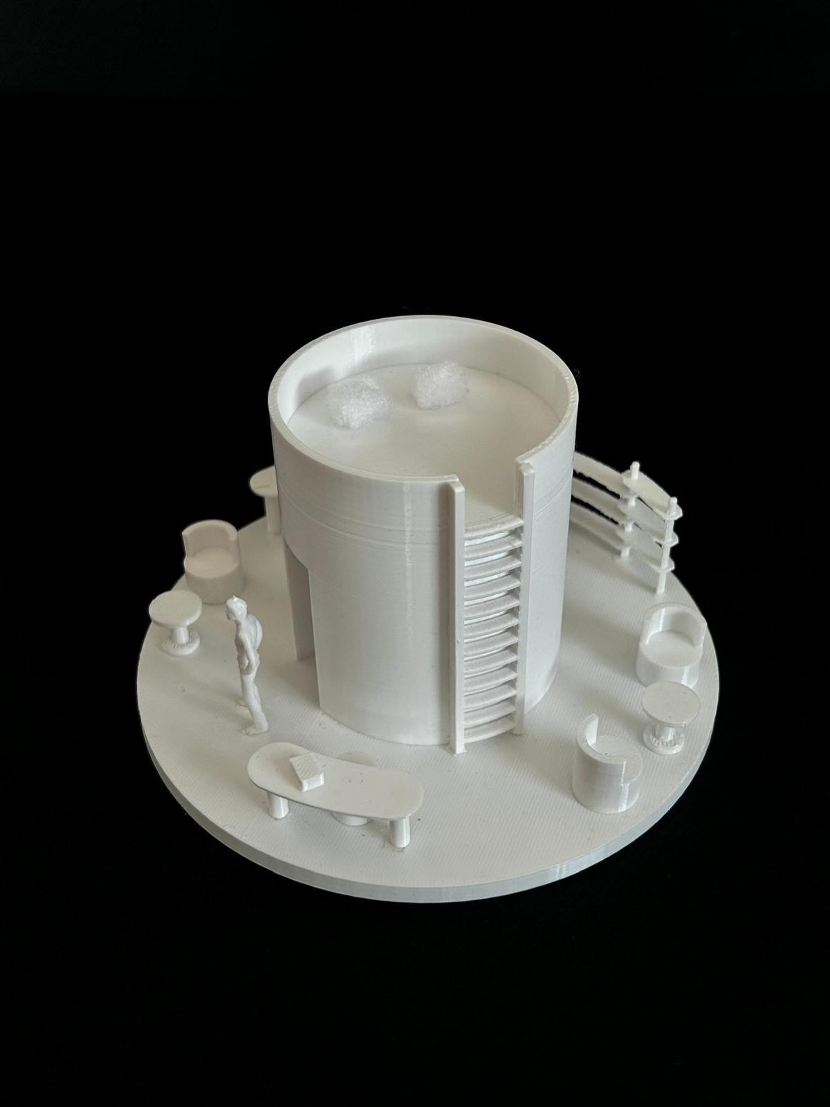 Primjer 3D printanog arhitektonskog modela kompleksne geometrije